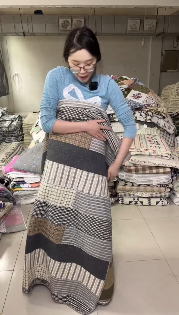 棉250*270长条咖格