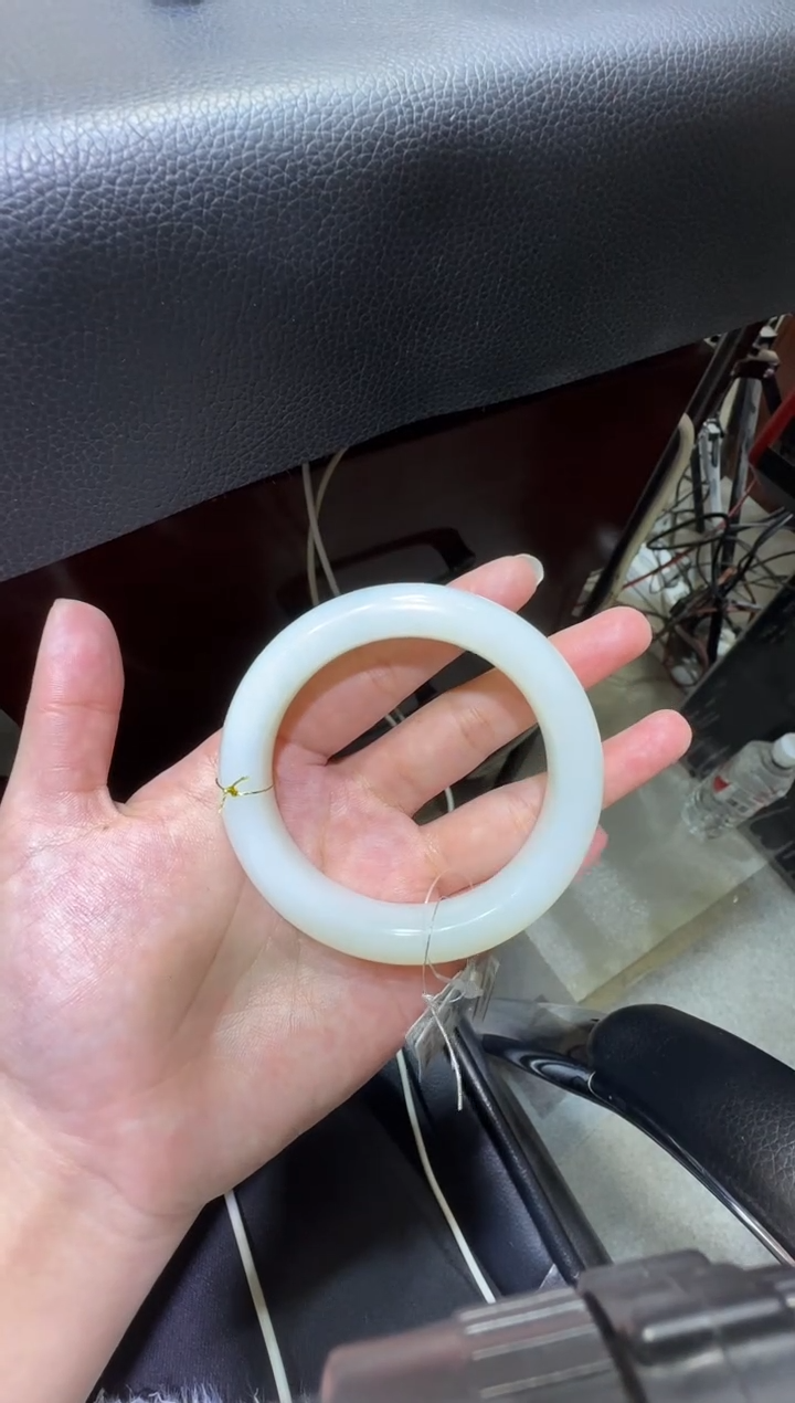 未镶嵌手镯和田玉夏*克天泰白玉58+手镯（产地直发）