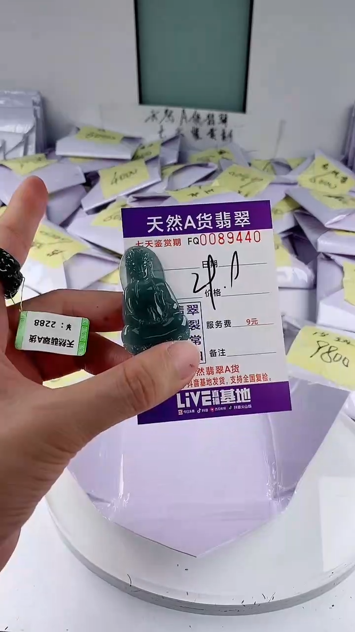 翡翠未镶嵌颈饰 多样性随机一件发货 素衣观音29.9