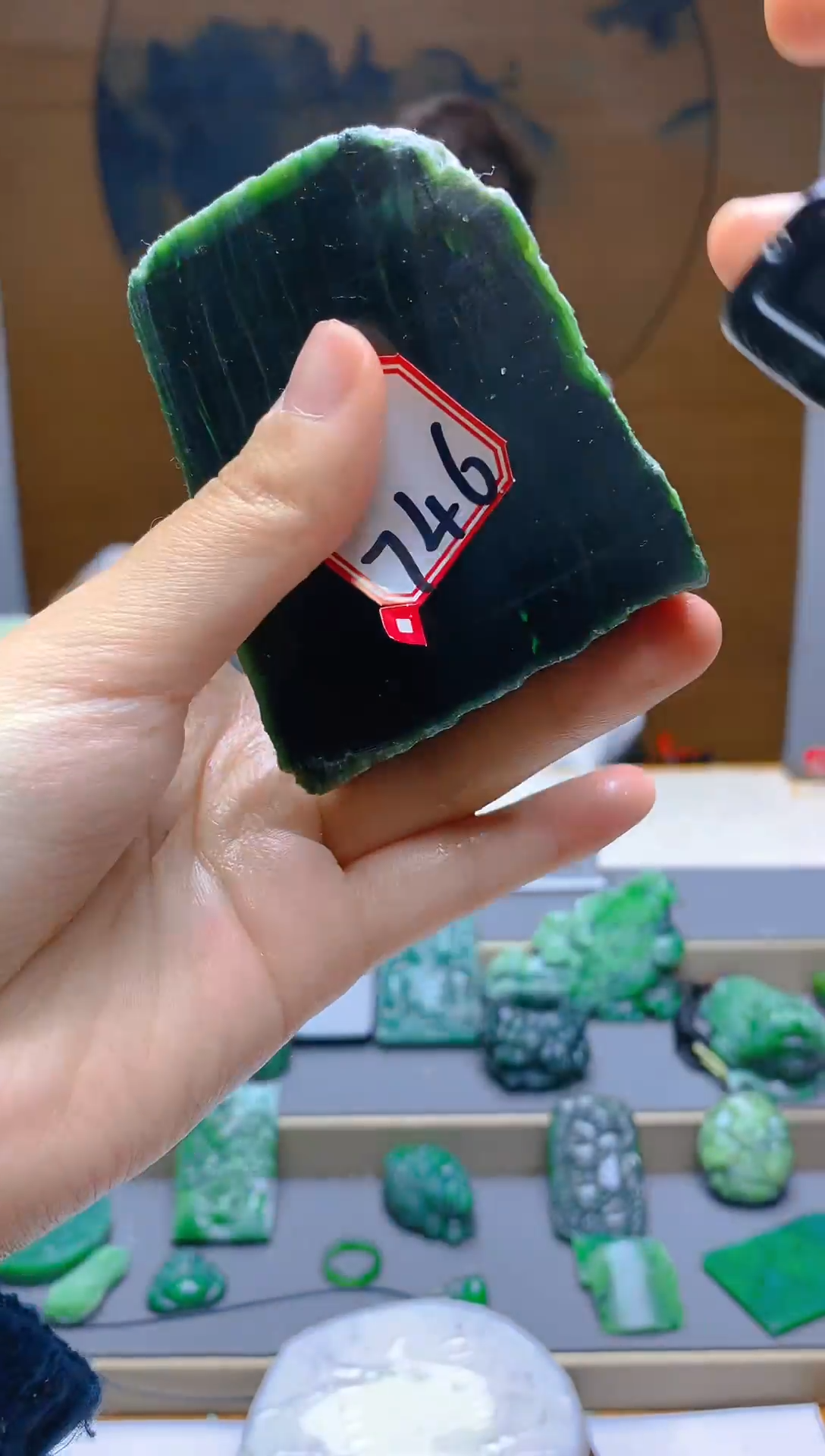 【闪购商品】和田玉（碧玉）珠宝半成品未镶嵌1