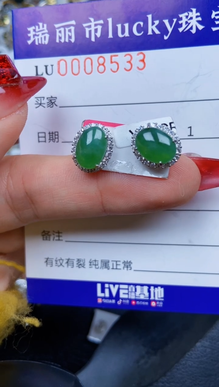 【闪购商品】翡翠颈饰银S925镶嵌8533