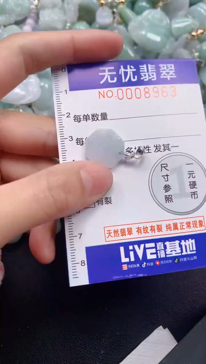 颈饰未镶嵌翡翠8963