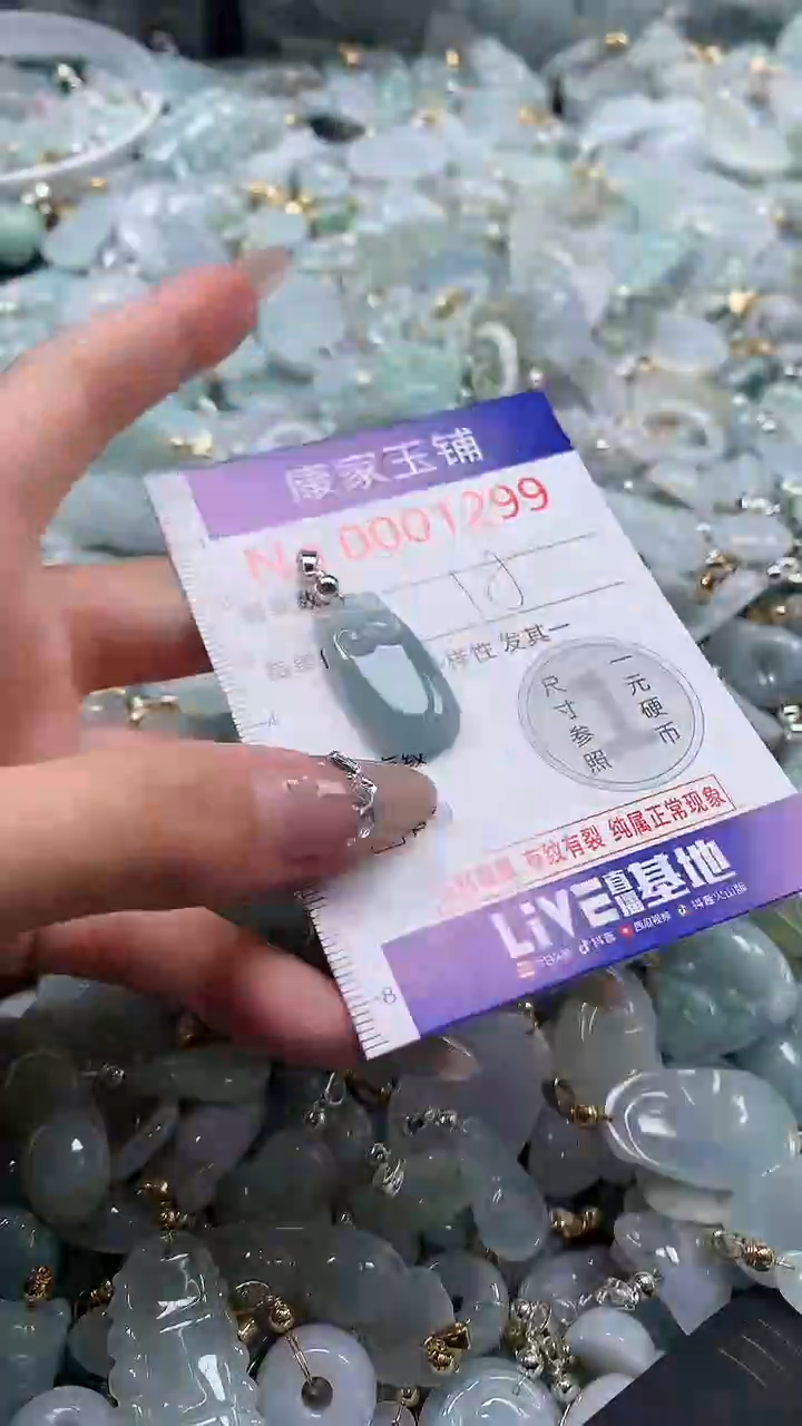 翡翠未镶嵌吊坠(不含链)1299