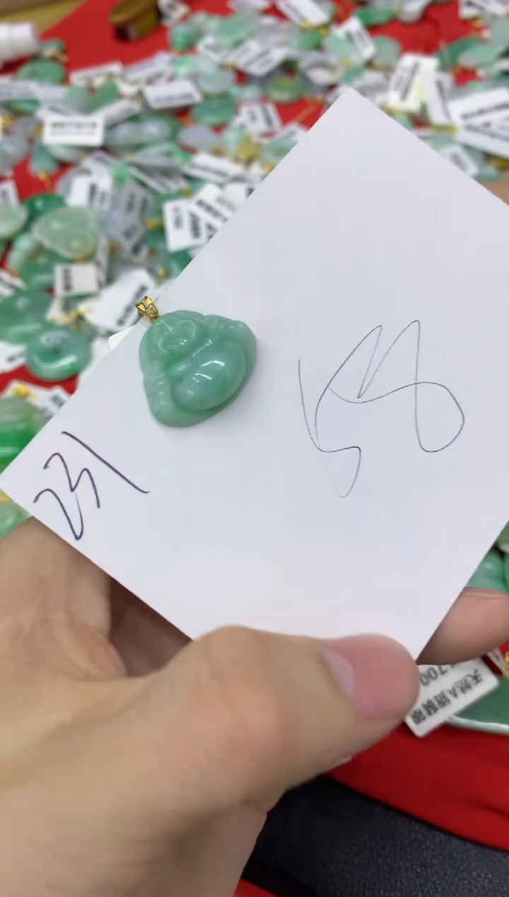 【闪购商品】翡翠颈饰18K金镶嵌1111111111