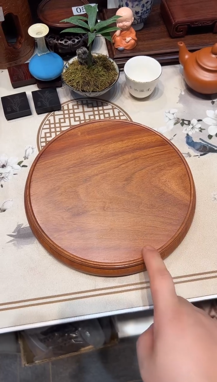 嘉*酸枝木工艺品底座 20公分