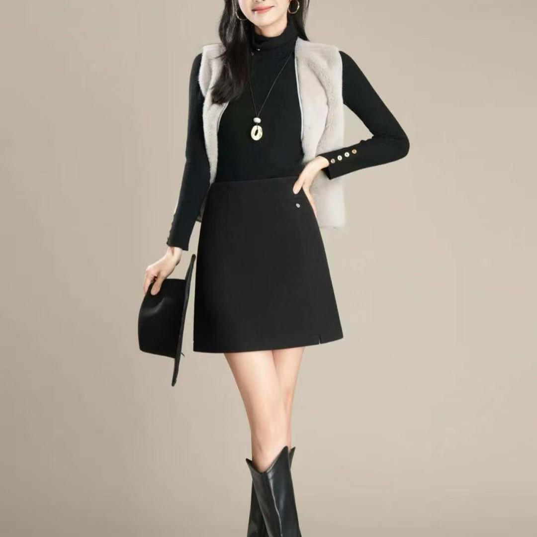 【锦衣服饰】PH 1620韩系气质包臀半身短裙
