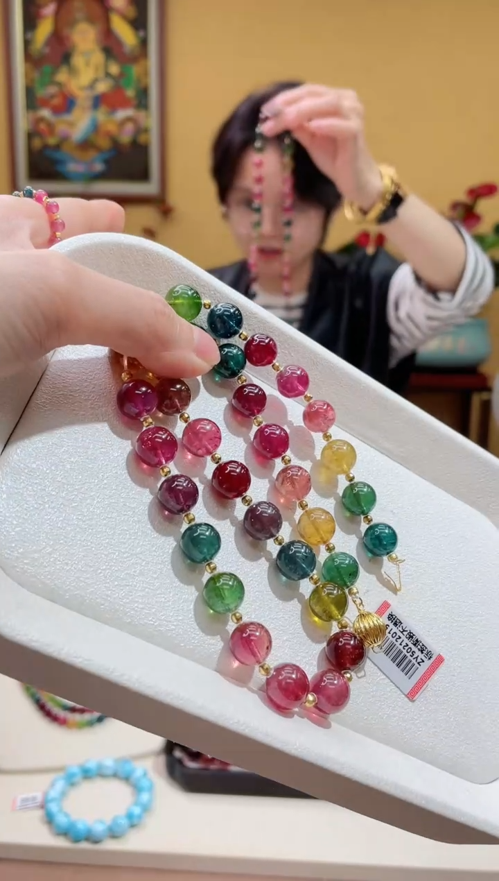 【闪购商品】碧玺颈饰18K金镶嵌2@@ZY50212015