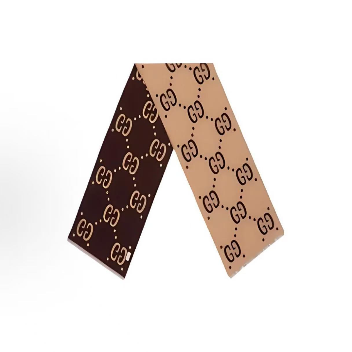 GUCCI/古驰GUCCI古驰双面围巾 棕色/米色 495592-4G350-2179  加