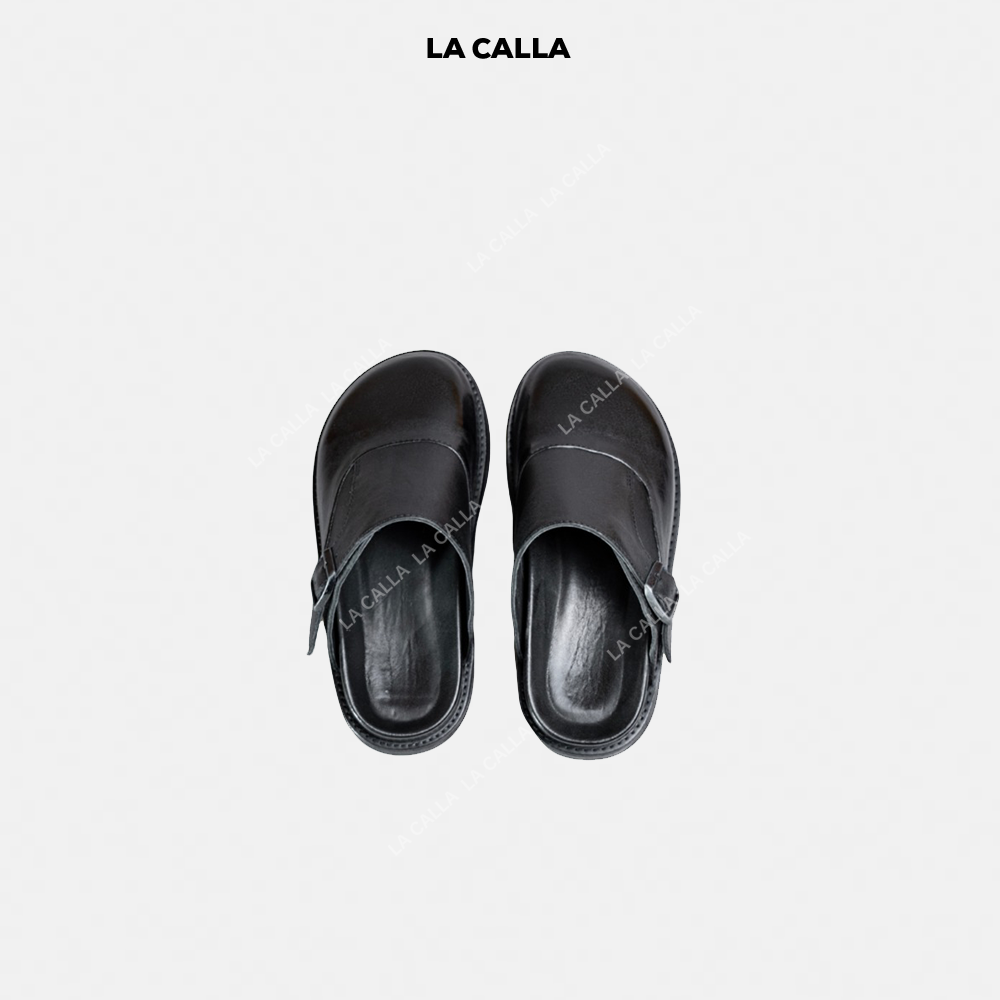 LA CALLA博肯马皮厚底拖WDX0001