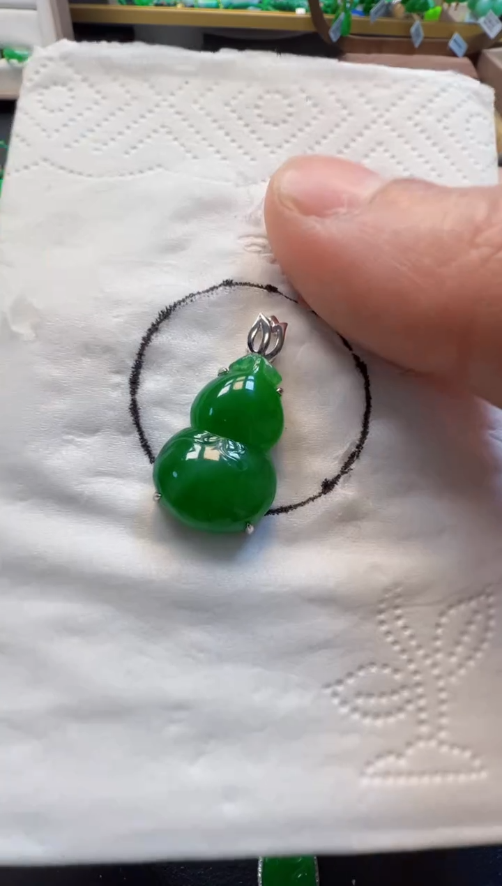 【闪购商品】定制翡翠18K金镶嵌6800元