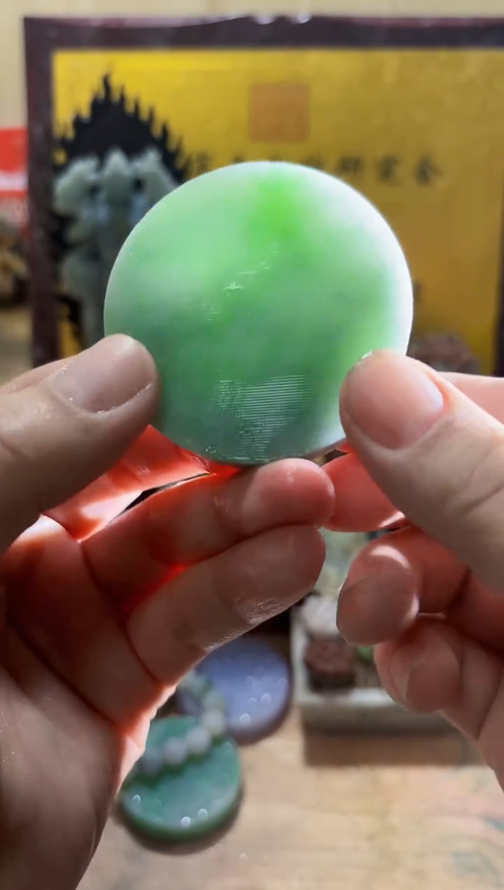 未镶嵌挂件翡翠A货常星8180