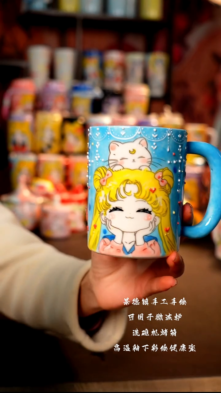 景德镇陶瓷手绘杯杯