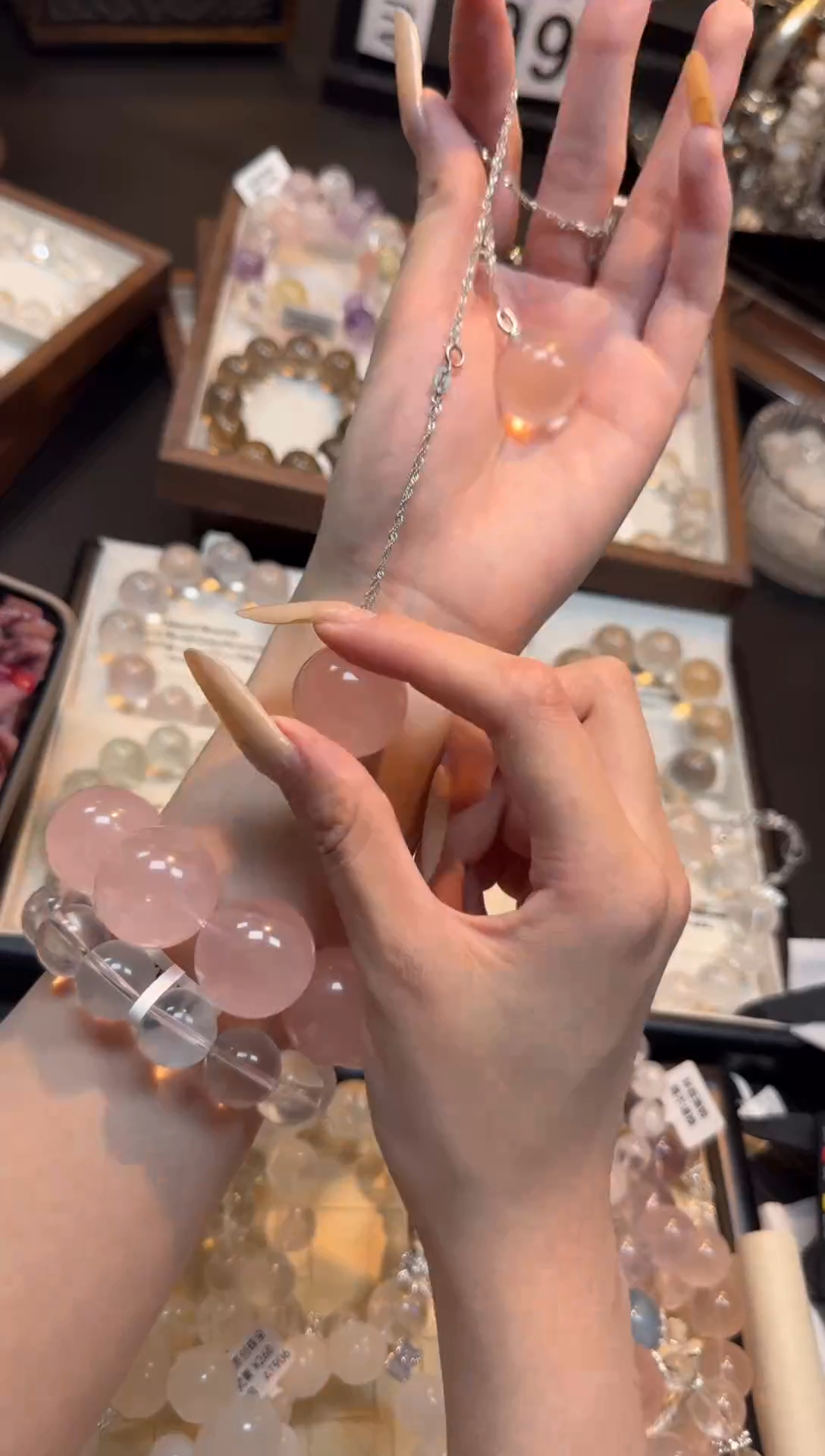 水晶手链未镶嵌天然水晶 多样性发货其一