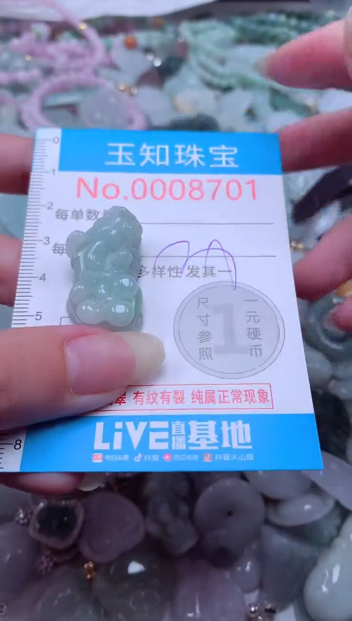 翡翠未镶嵌吊坠(不含链)8701