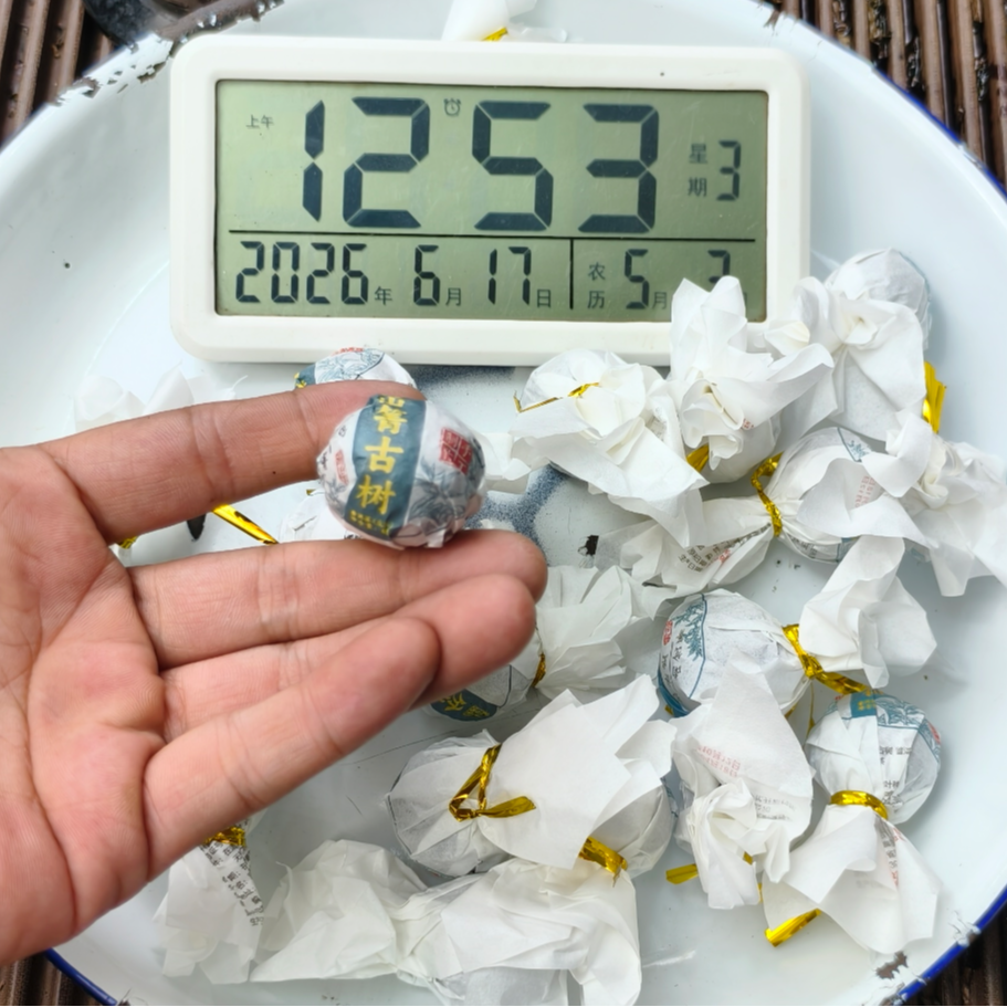 【2500号】2023年岔箐小龙珠 春 普洱茶生茶紧压茶 250克 6月16日