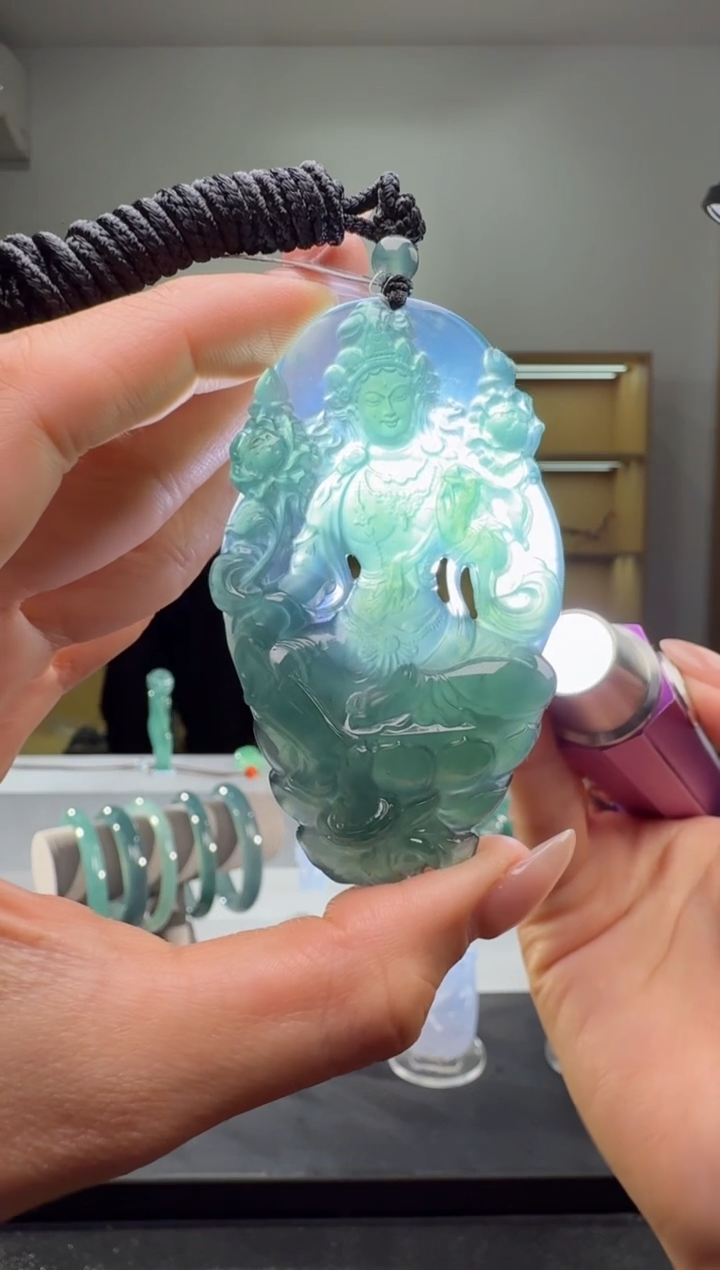 吊坠(不含链)未镶嵌翡翠度母