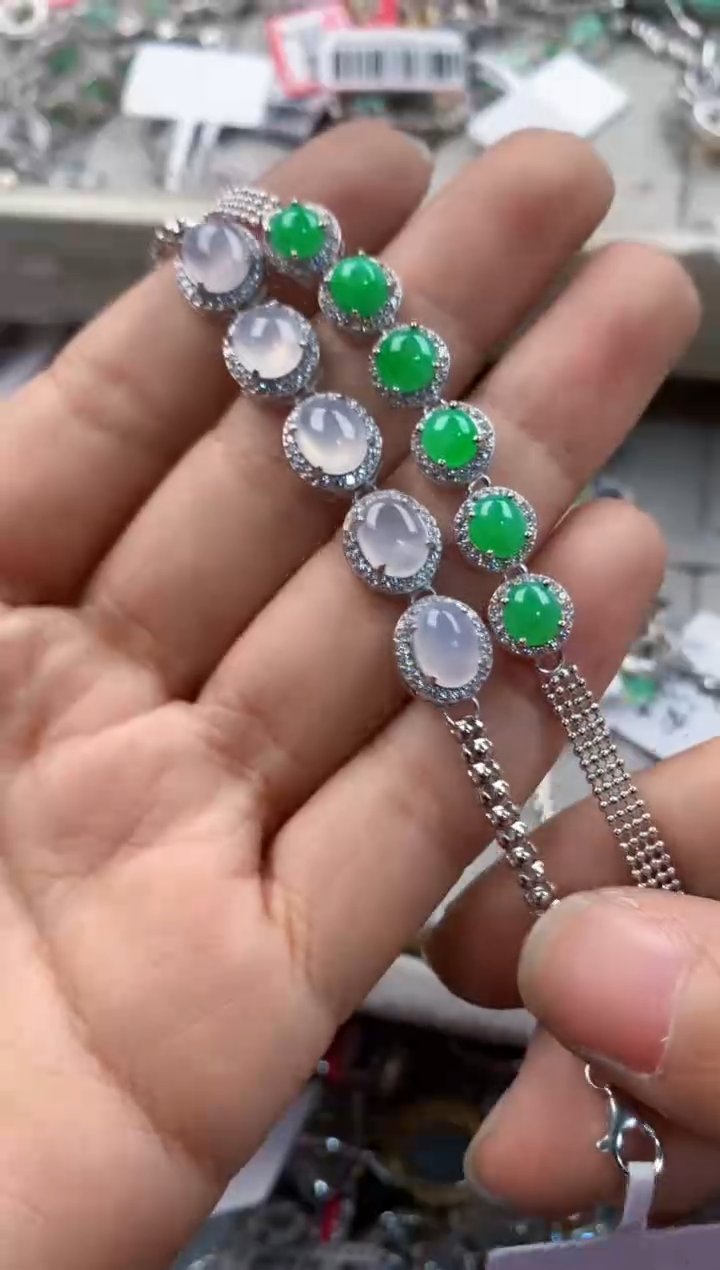 银S925镶嵌戒指翡翠11-11----8