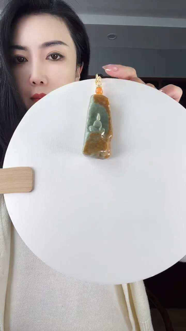 【闪购商品】翡翠颈饰未镶嵌无相观音