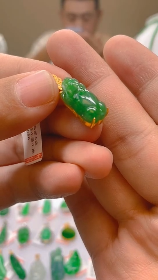 【闪购商品】翡翠颈饰18K金镶嵌新号开播，全场乱卖