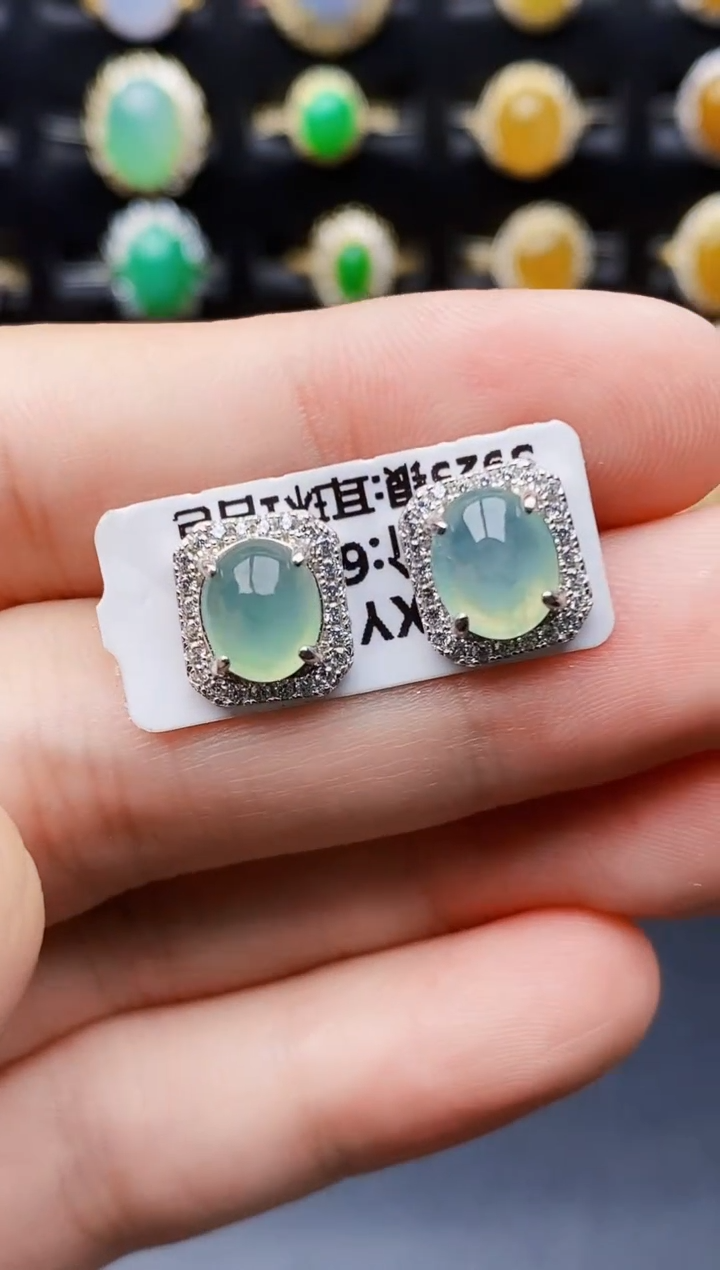 银S925镶嵌戒指翡翠5095