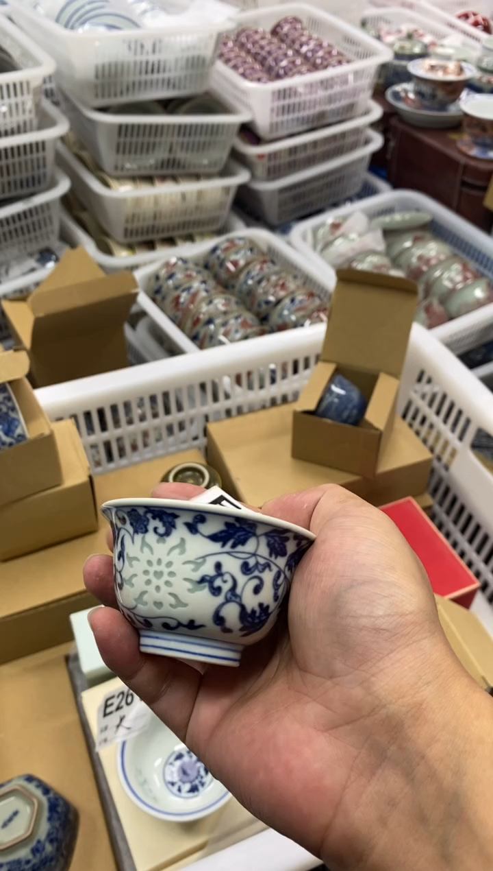 陶瓷景德陶瓷茶具容量约50 60小