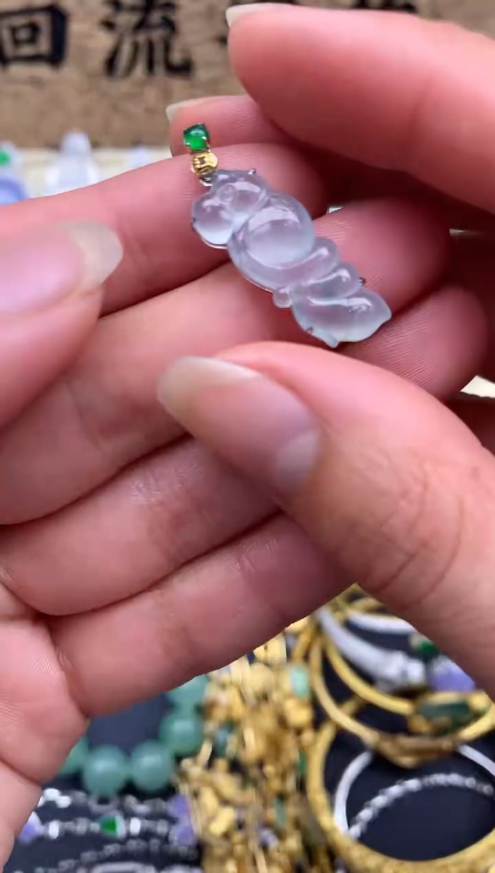 【闪购商品】翡翠颈饰18K金镶嵌110-中国好珍宝