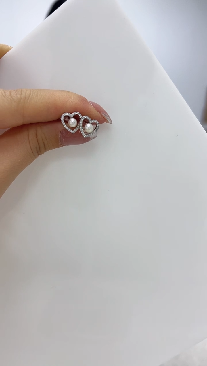 【闪购商品】海水珍珠DA银S925镶嵌耳钉 C1146