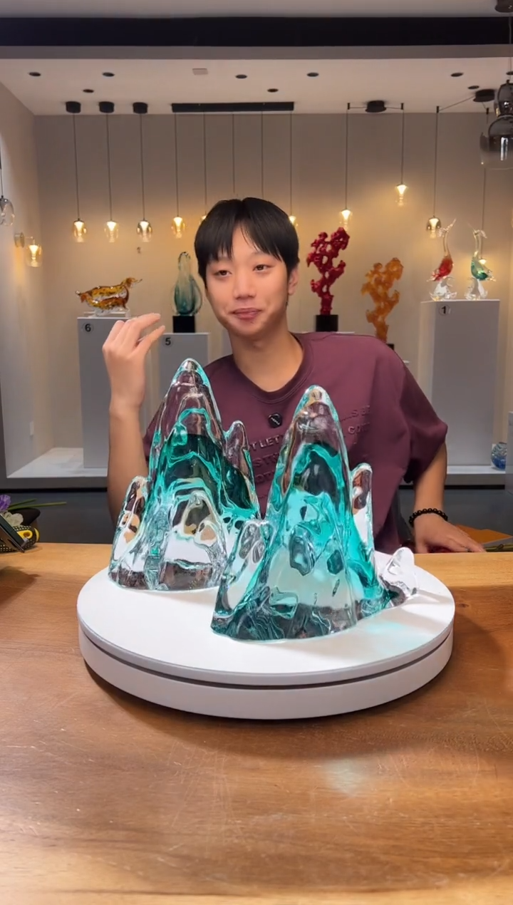 【闪购商品】茶宠巴比特美学 一组天青色山