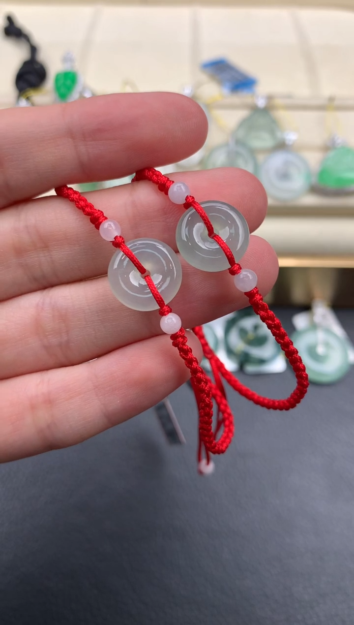 翡翠未镶嵌颈饰A741     多样性发一