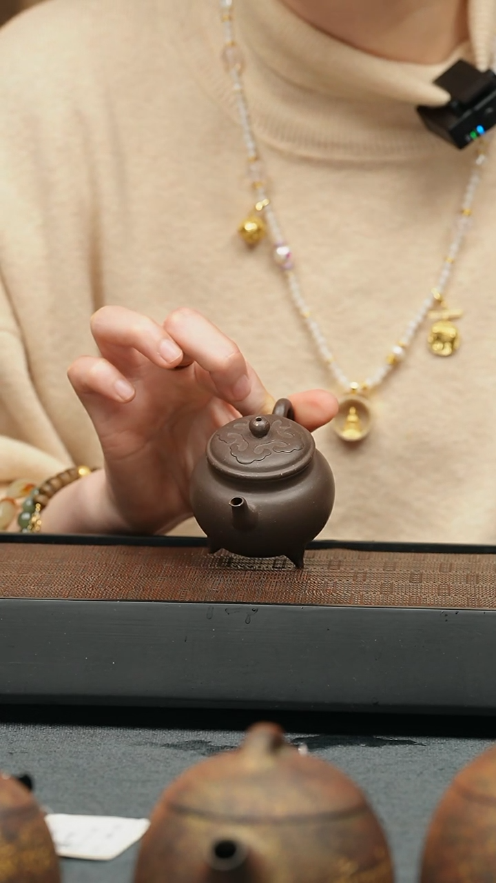 【闪购商品】紫砂茶壶五堂 大彬如意140cc
