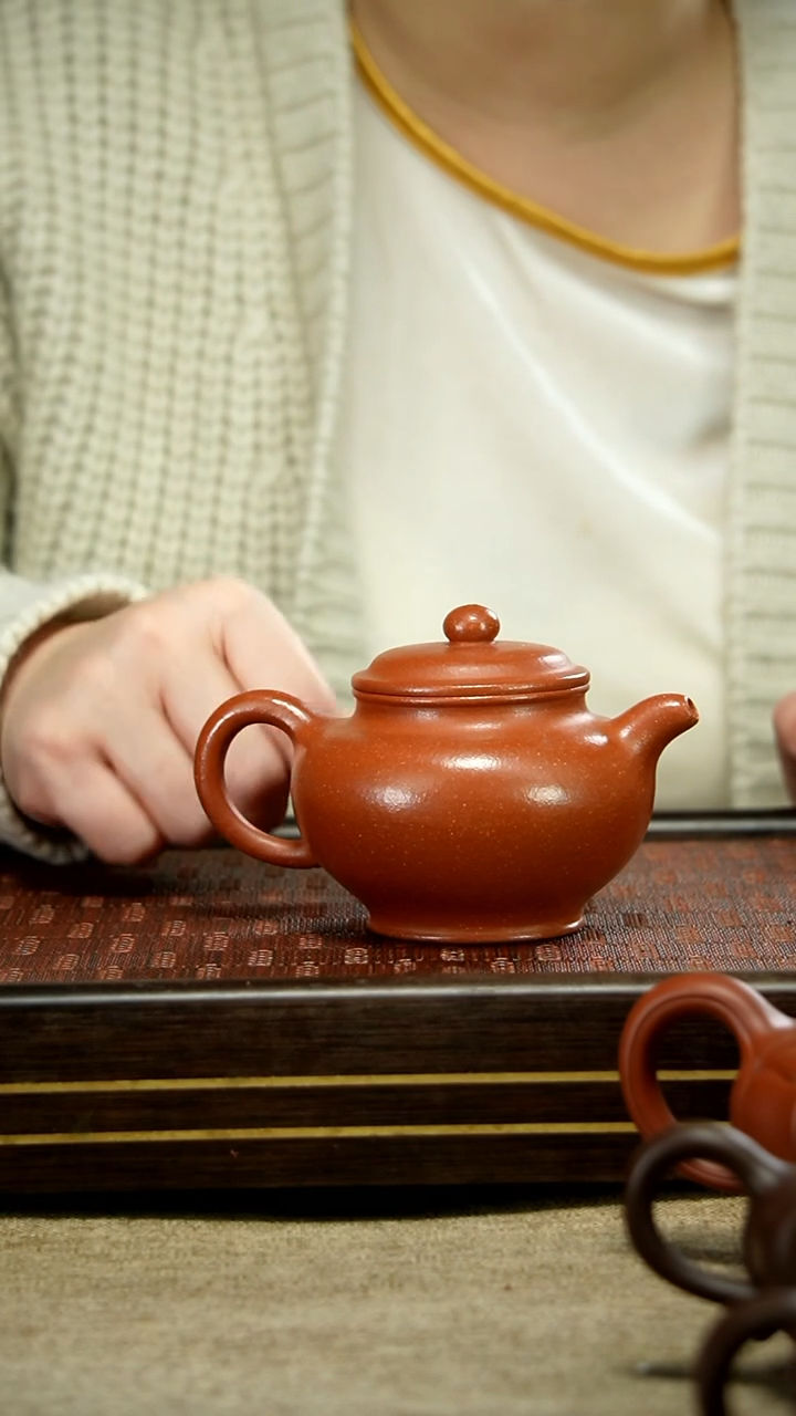 【闪购商品】紫砂茶壶红降坡 掇只