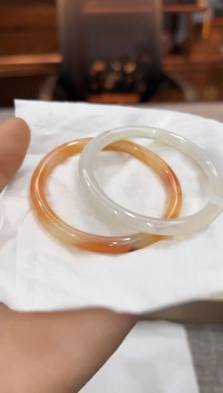 【闪购商品】玛瑙/玉髓手镯未镶嵌520963-手镯（拍一发二）