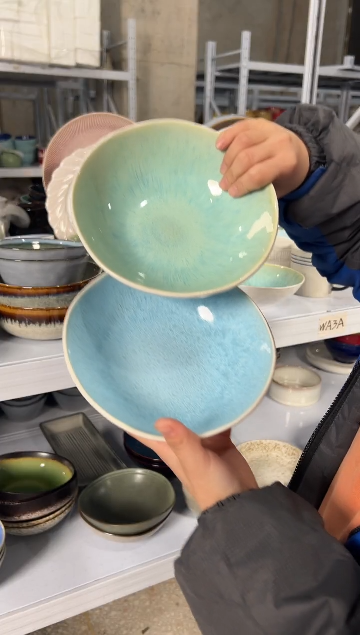 陶瓷外贸尾货瑕疵满20包邮X2 菜碗组合