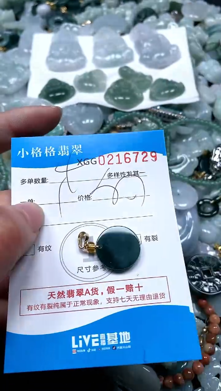 【闪购商品】翡翠颈饰未镶嵌闪购商品0216729多样性