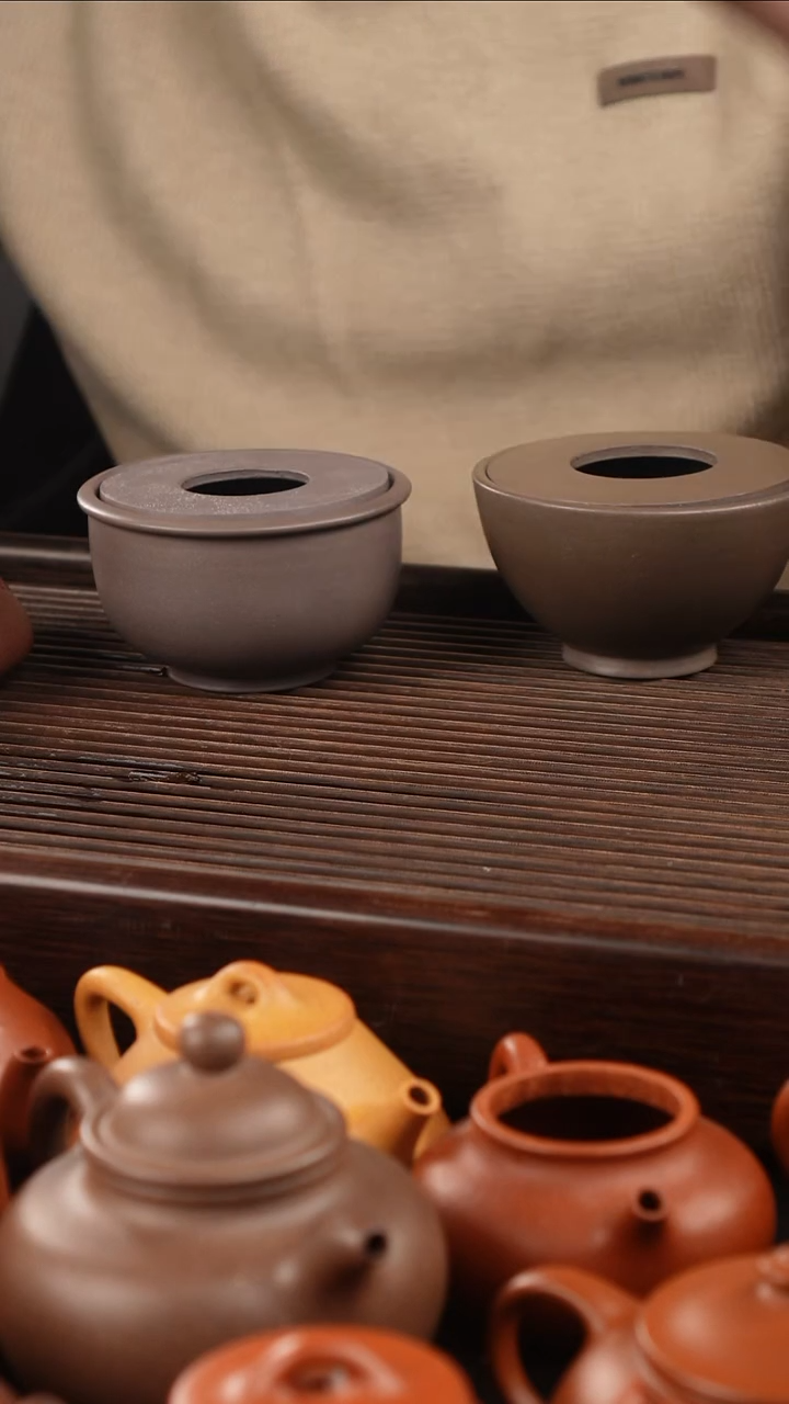 紫砂公道杯迃*幵天青 全手工 鸡心