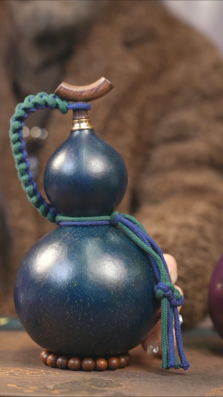 【闪购商品】XH337大漆酒葫芦不包手串及旋转底座