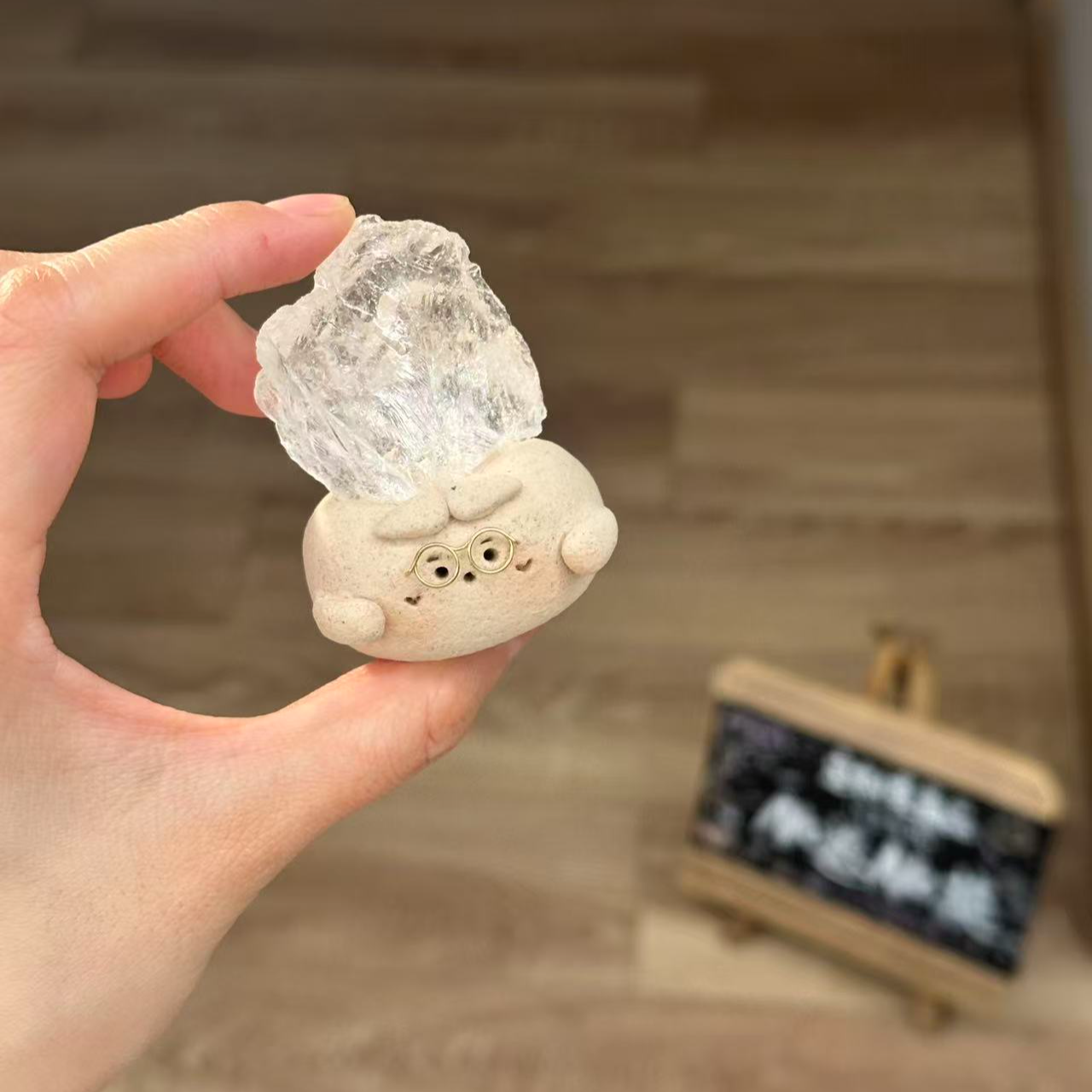 水晶小豆丁可爱大彩虹白水