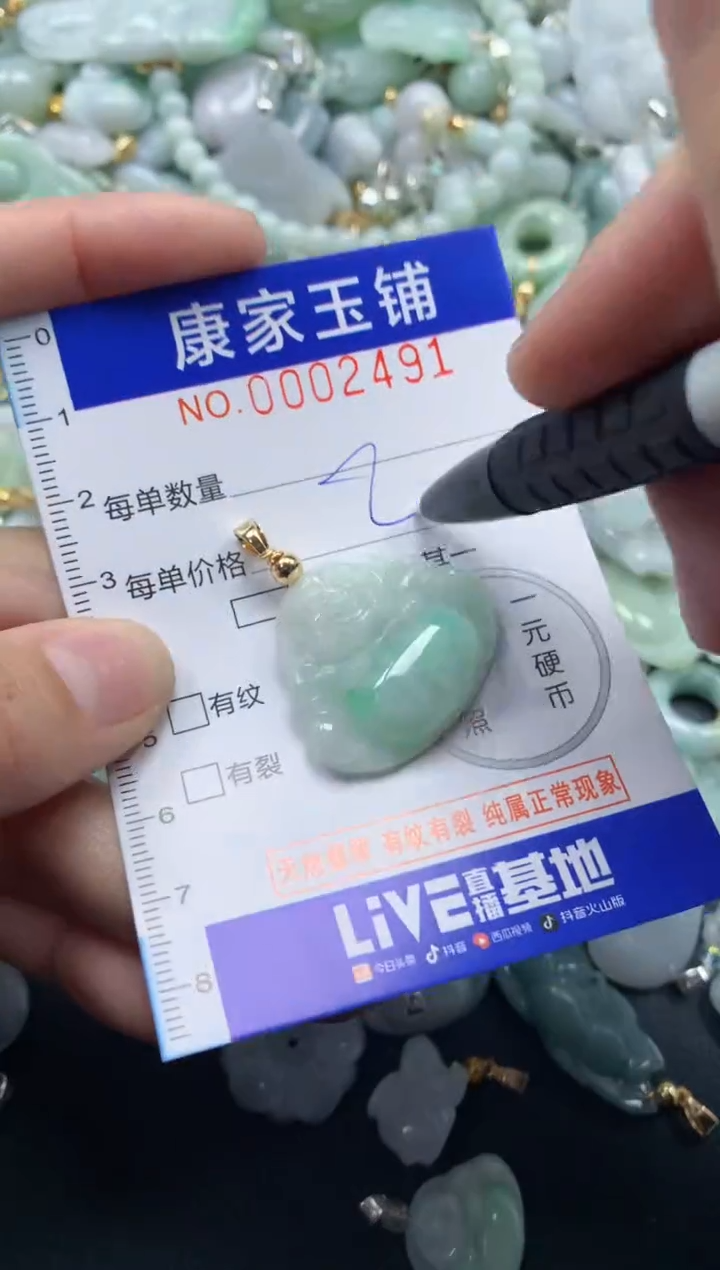 颈饰未镶嵌翡翠2491