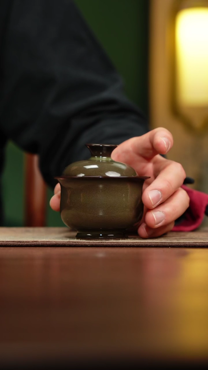 【闪购商品】【览古雅韵】周贝二才盖碗