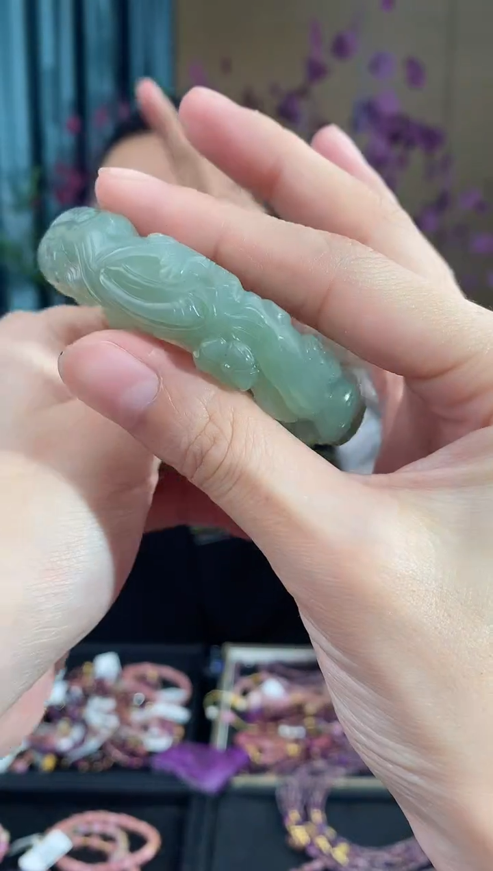 【闪购商品】和田玉手镯未镶嵌145圈口55