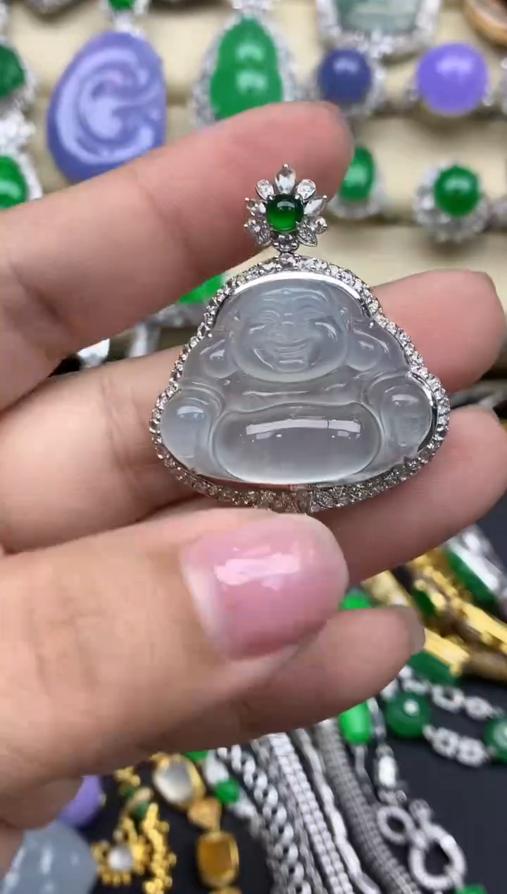 【闪购商品】翡翠颈饰18K金镶嵌429-中国好珍宝