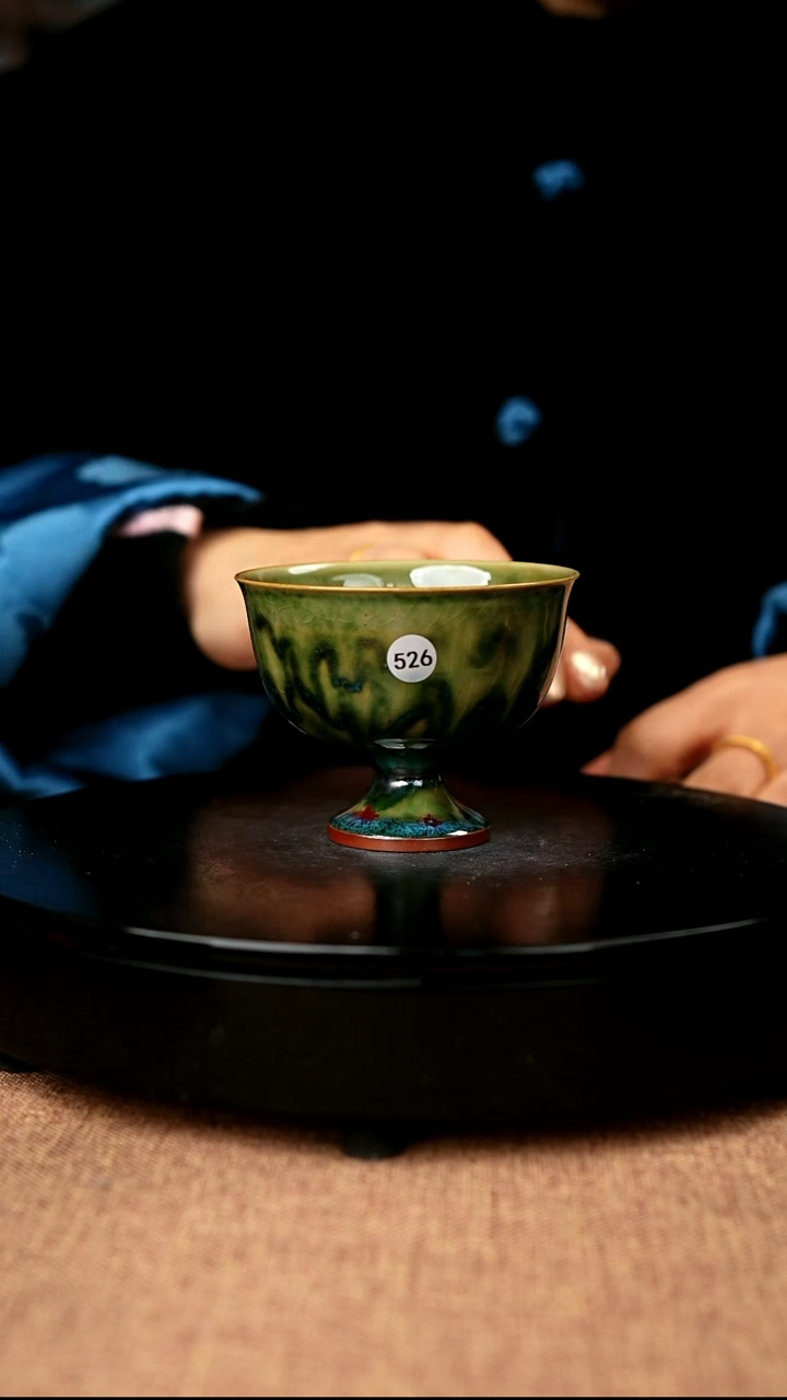【闪购商品】526#盼龙窑一级品原矿钧瓷炉钧釉主人杯