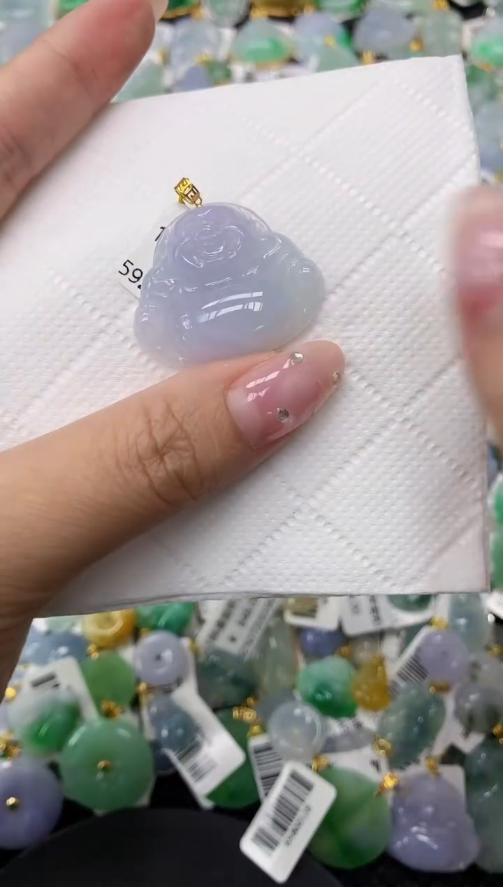 翡翠18K金镶嵌颈饰11111111111