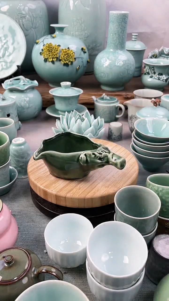 【闪购商品】特价 微瑕 慧仙青瓷