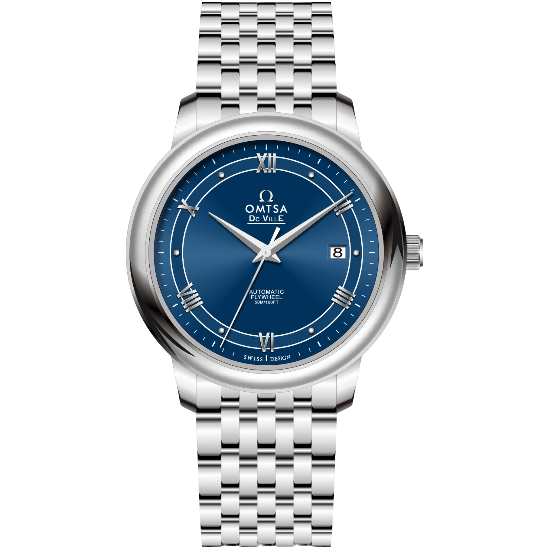 全新未使用/wiilaa/蝶飞/蓝盘/表径42mm/全自动机芯腕表9X