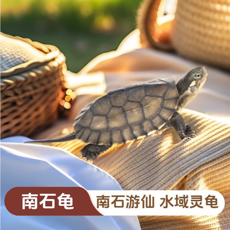 南石金钱龟 南石游仙水域灵龟