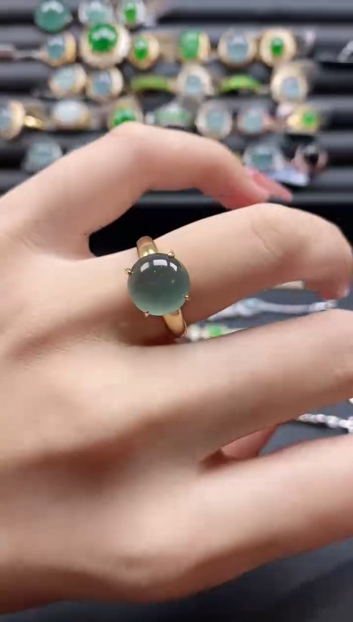 【闪购商品】翡翠戒指银S925镶嵌11111
