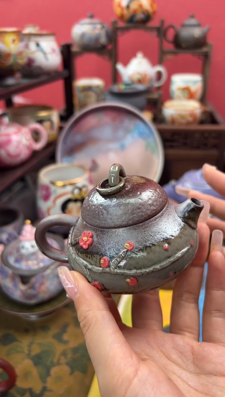 【闪购商品】素慕堂老陶泥梅花梨形壶