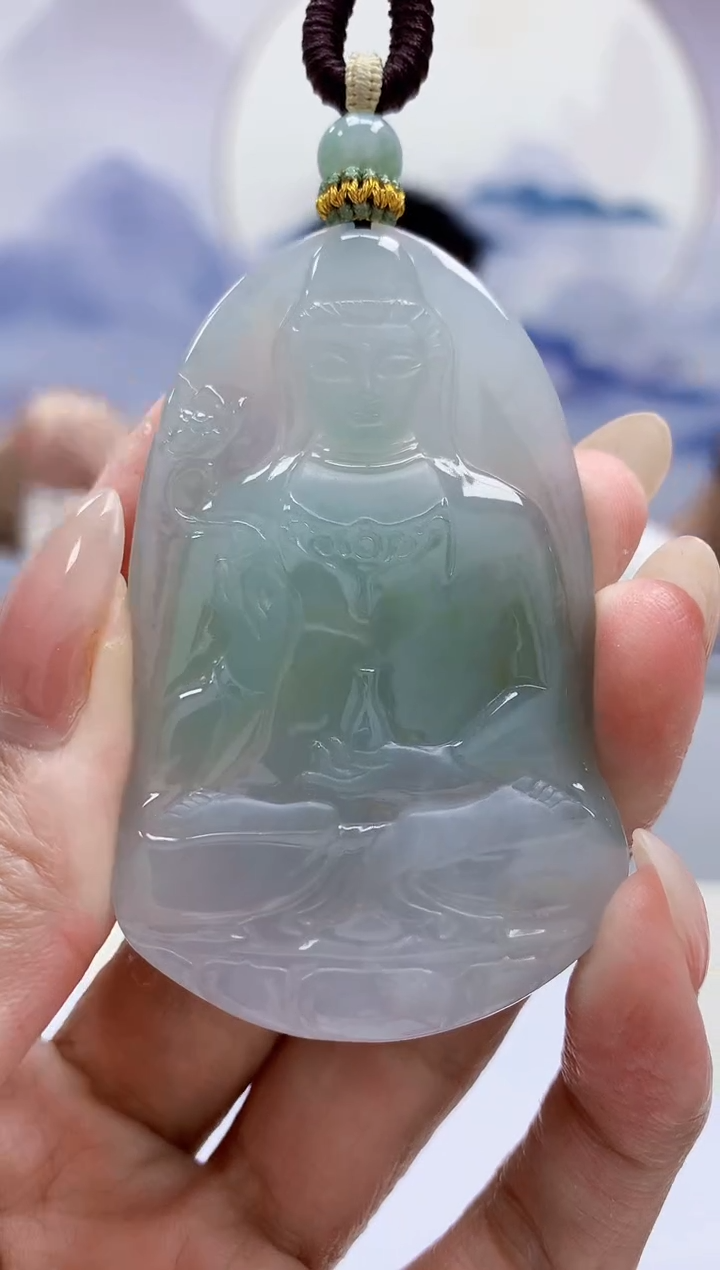 未镶嵌定制翡翠5028MM-毛货挂件128