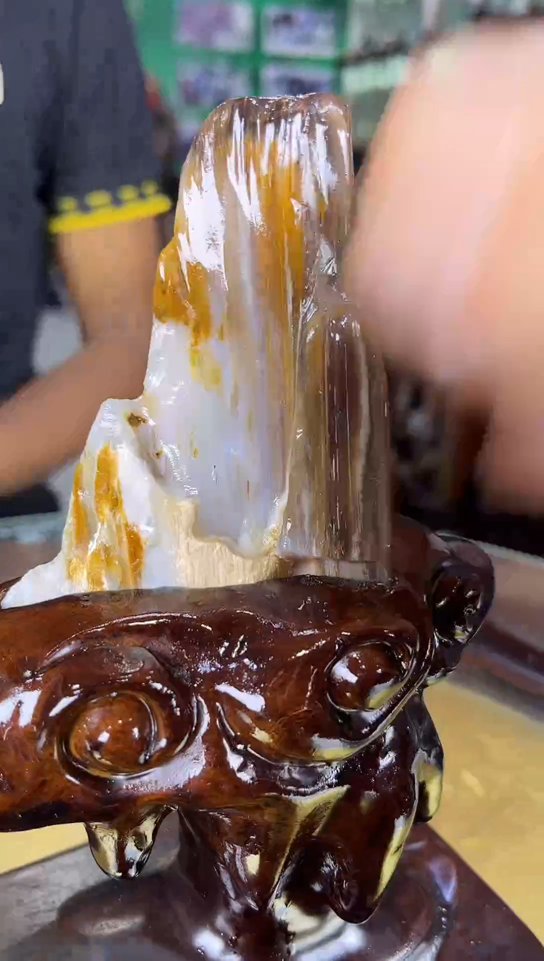 未镶嵌珠宝奇石硅化玉缅甸天然树化玉摆件